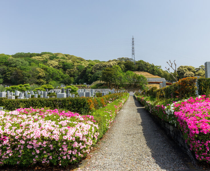 霊園の風景